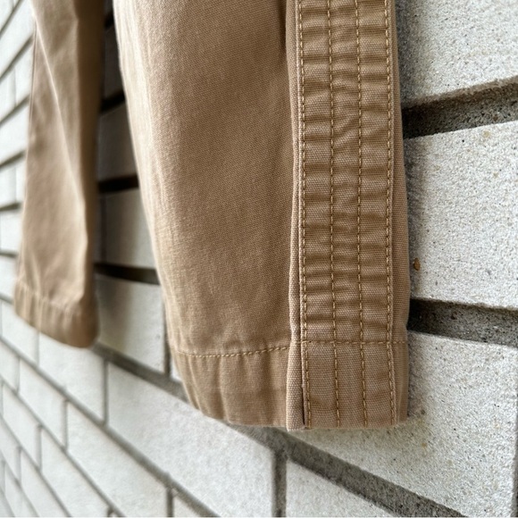 Talbots Cotton Canvas Cargo Slim Leg Pants Khaki Tan - Picture 6 of 11